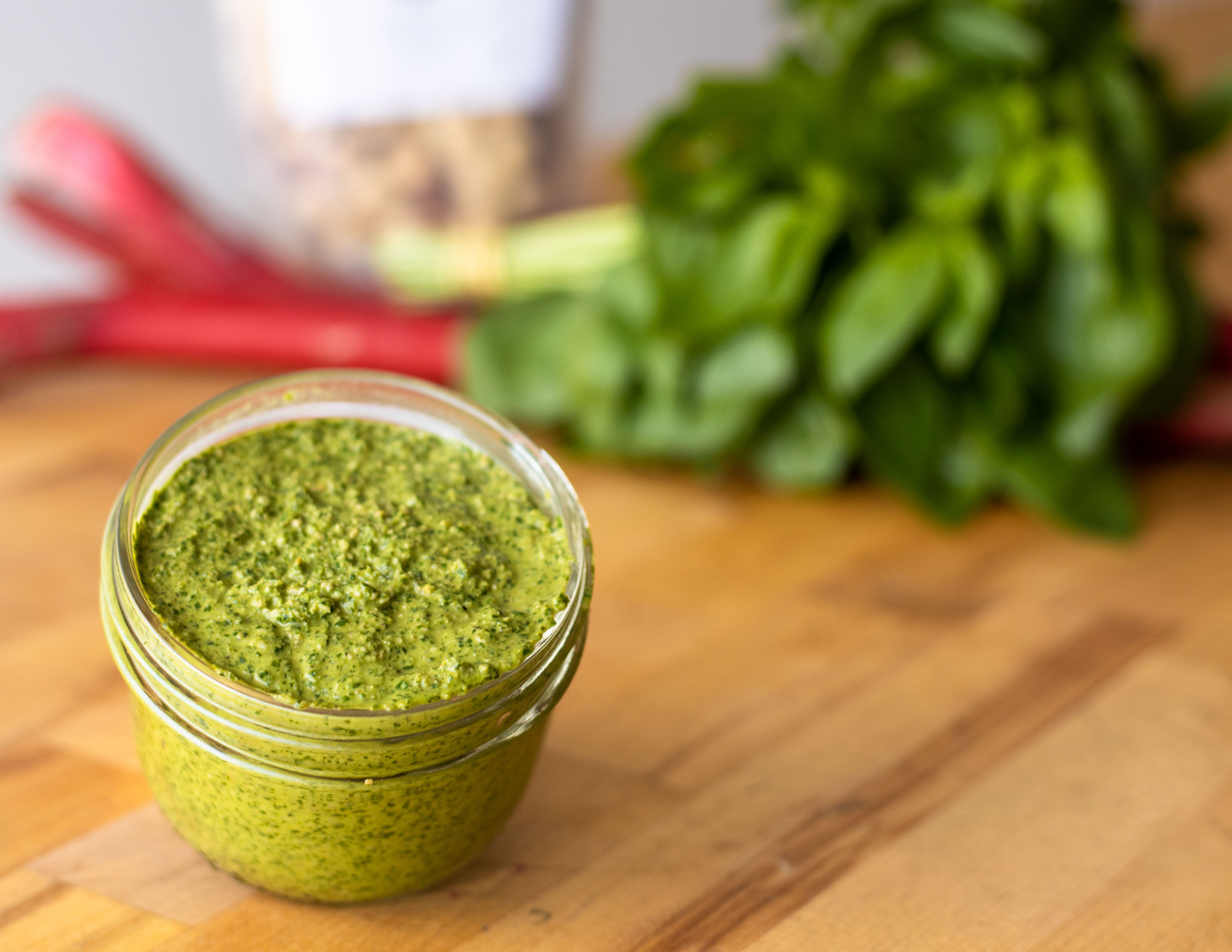 
          Basil Rhubarb Pesto
        