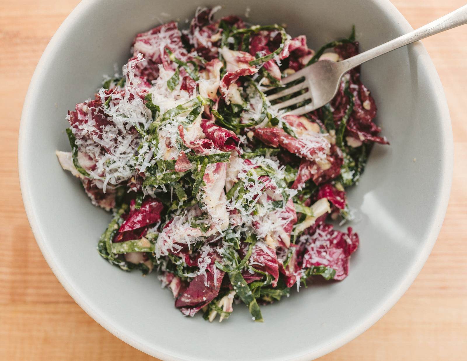 Bitter Greens & Anchovy Dressing