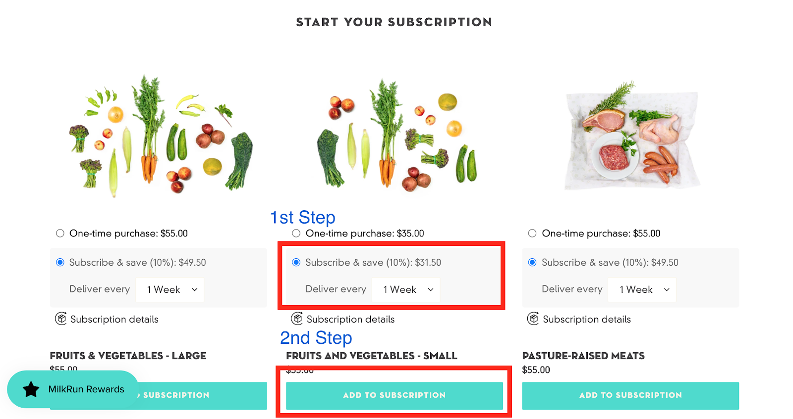 steps to signup